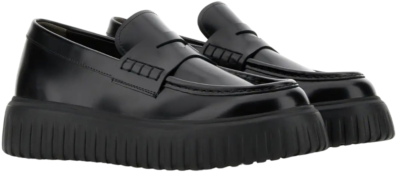 HOGAN Flat Shoes Black Zwart