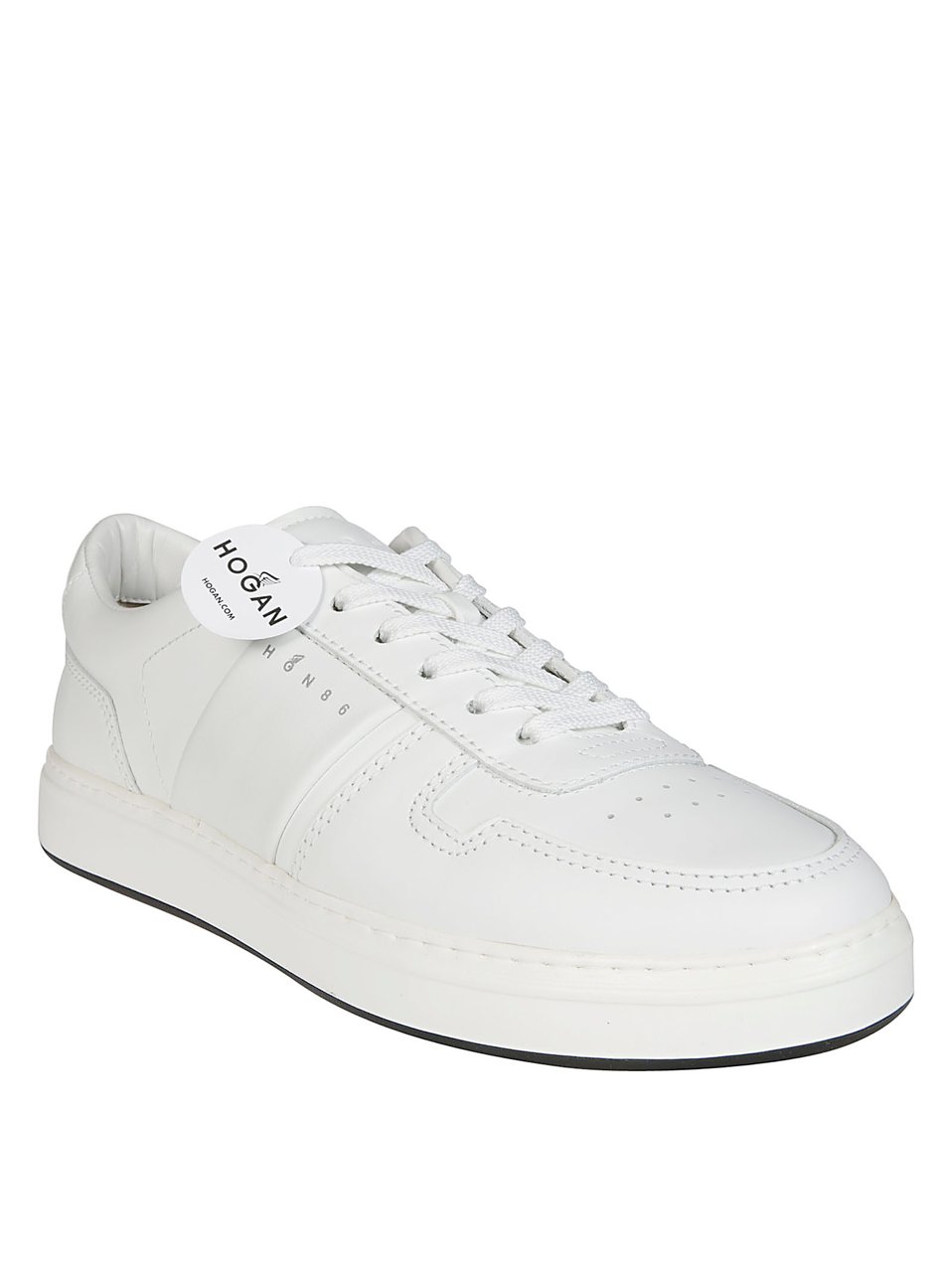 HOGAN H668 Allacciato Fascia Logo Sneakers Wit