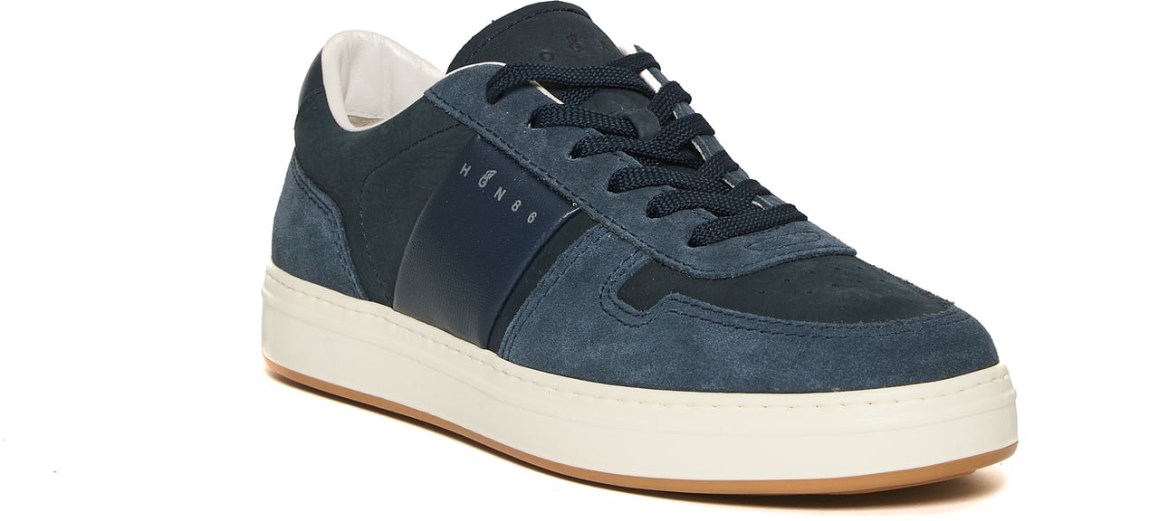 HOGAN Sneakers Nuovo Cassetta Pelle Cam Blu Blauw