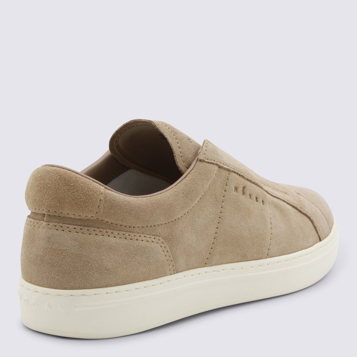 HOGAN Slip-On Sneakers with Suede Upper Neutraal