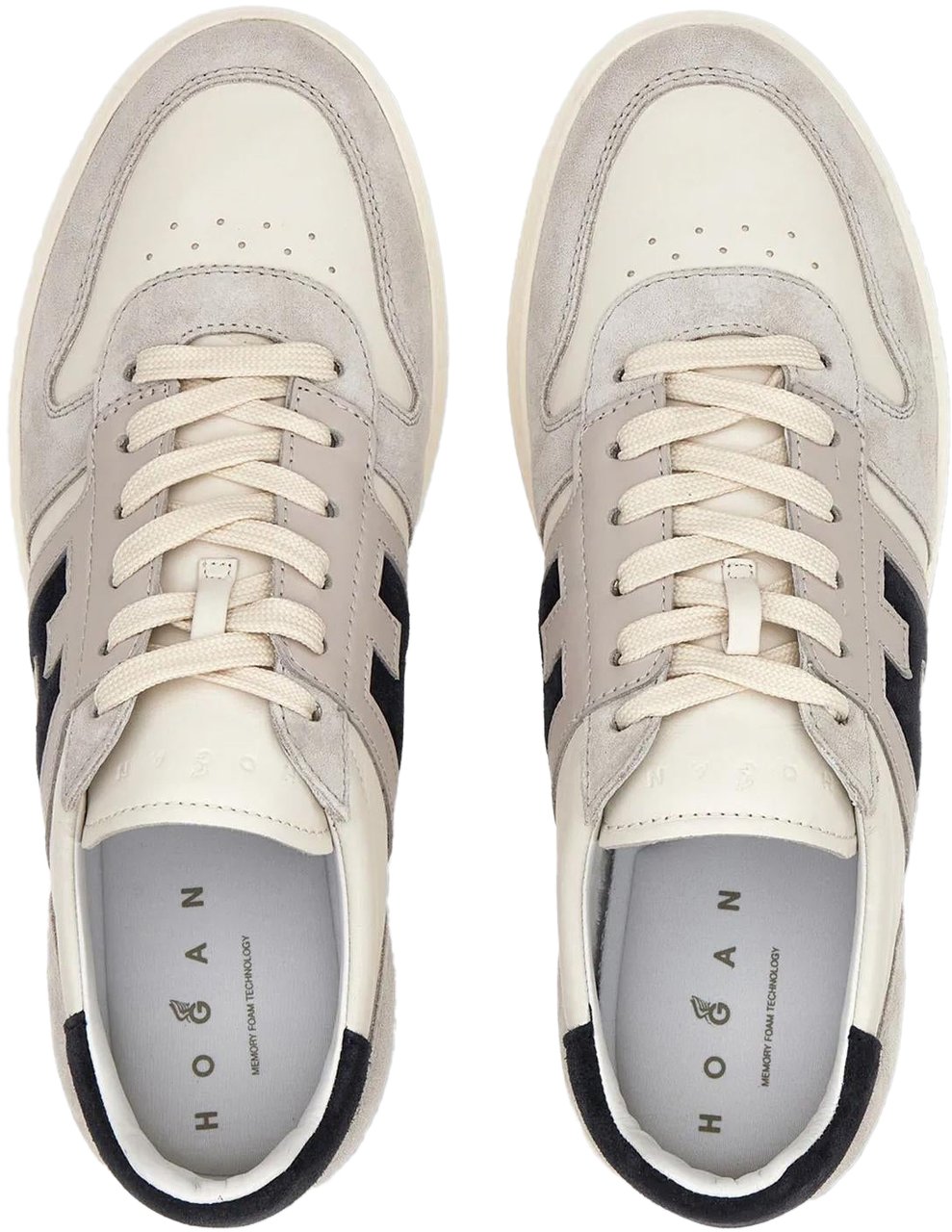 HOGAN Heren H668 Allacciato H Banda Grijs