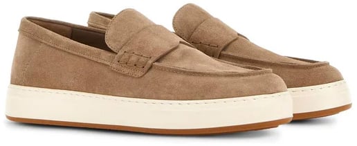 HOGAN Flat Shoes White Beige