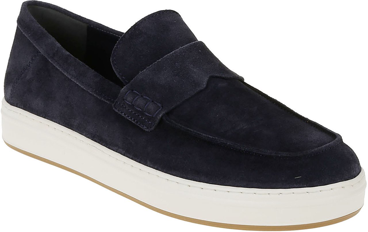 HOGAN Flat Shoes P Blu Navy