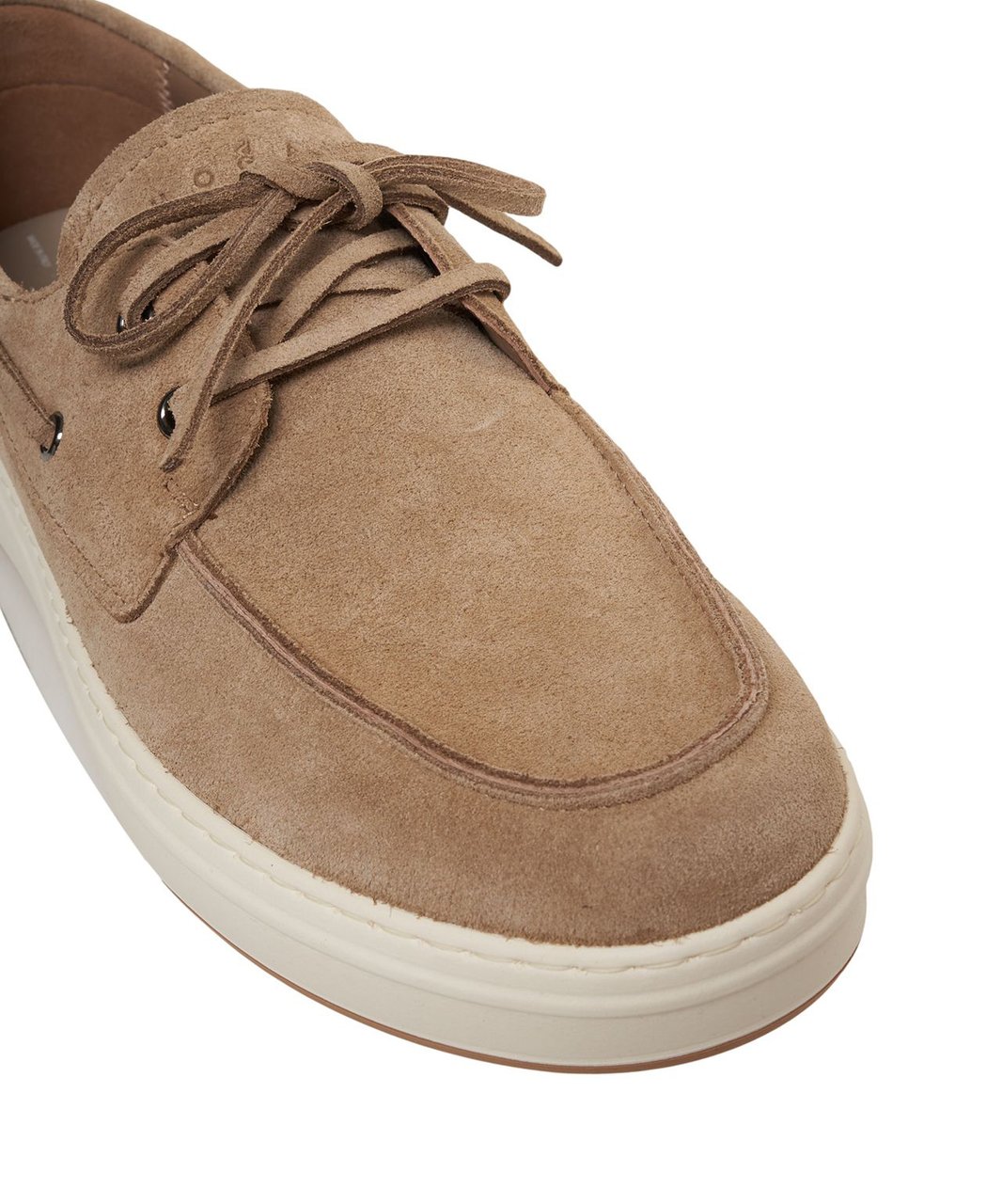 HOGAN Suede boat shoes Bruin
