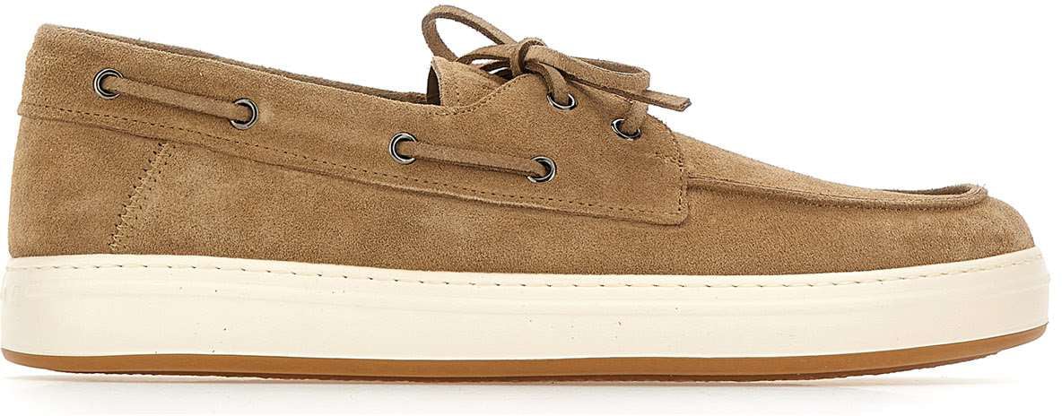 HOGAN Flat Shoes Brown Beige