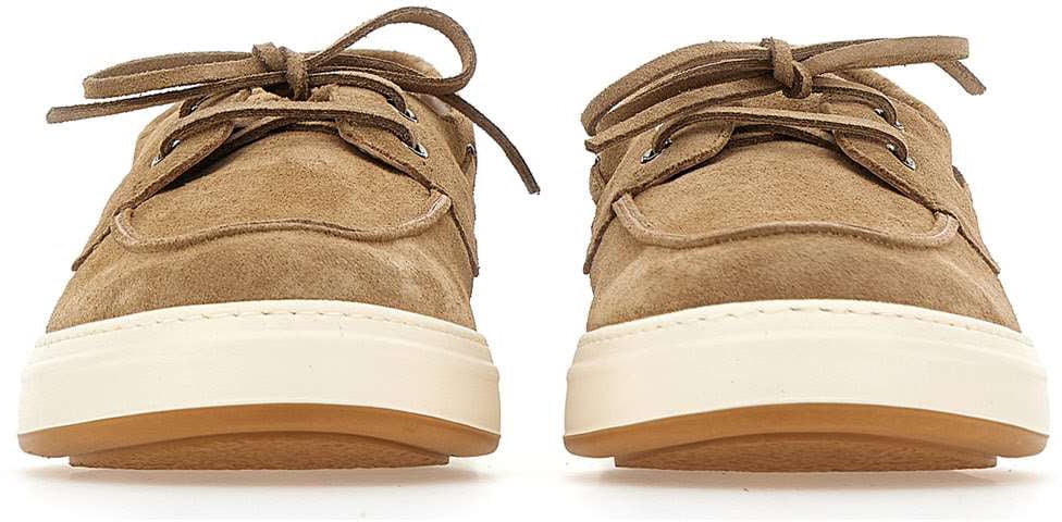 HOGAN Flat Shoes Brown Beige