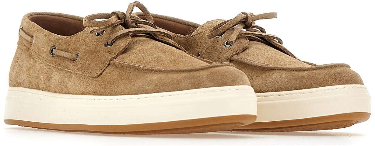 HOGAN Flat Shoes Brown Beige