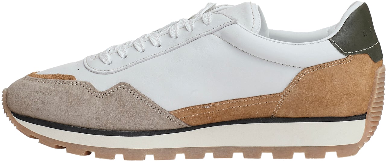HOGAN Running 86er Camoscio Pelle Bianco Beige Wit