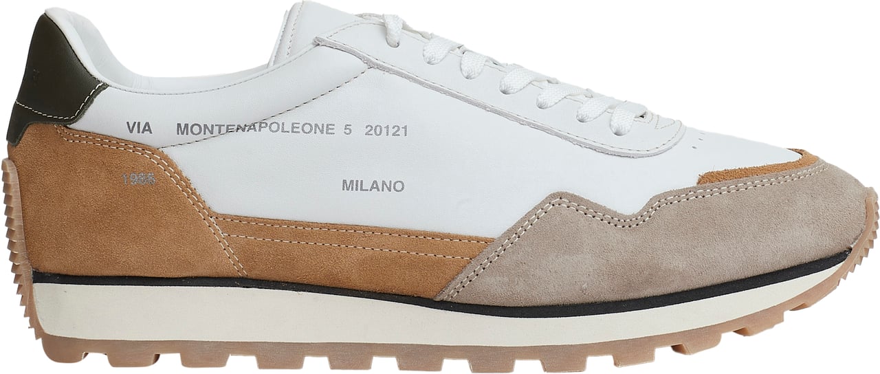 HOGAN Running 86er Camoscio Pelle Bianco Beige Wit