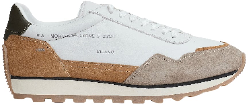 HOGAN Running 86er Camoscio Pelle Bianco Beige Wit