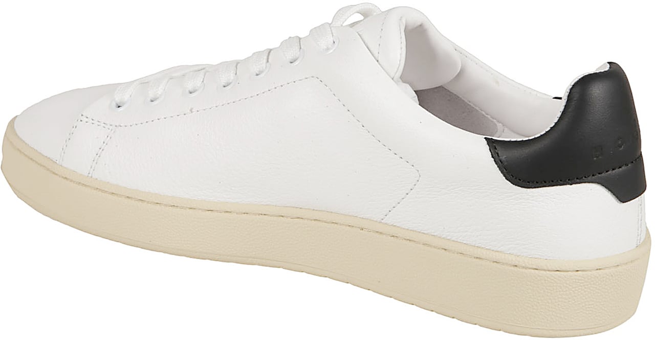 HOGAN Low-Top Leather Sneakers With Perforated Detailing Wit