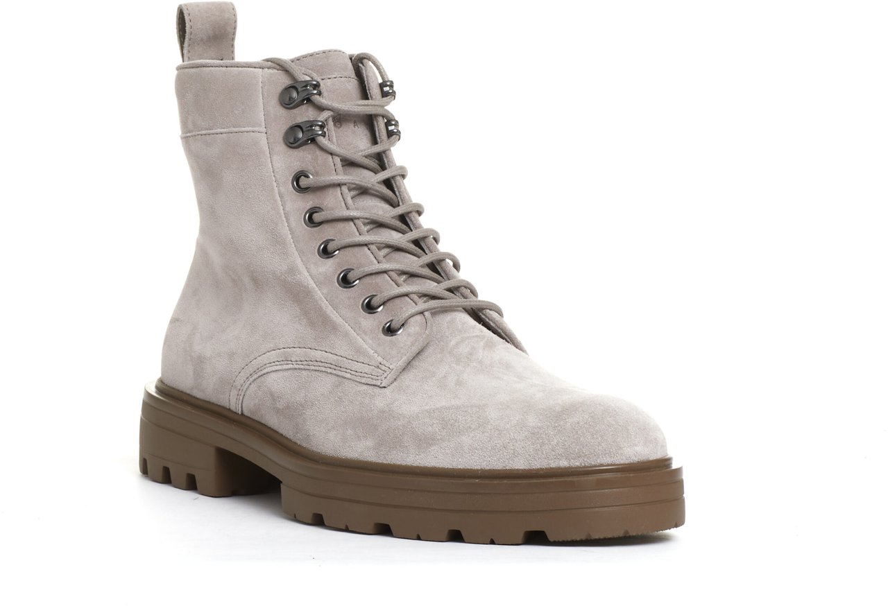 HOGAN Polacco Stringato Camoscio Beige Beige