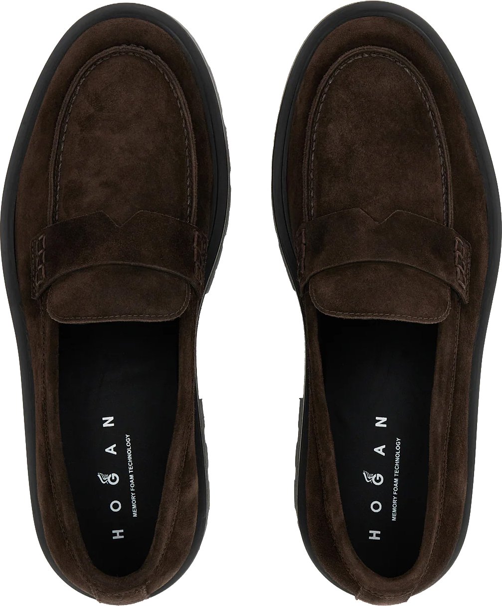 HOGAN Flat Shoes Palissandro Bruin