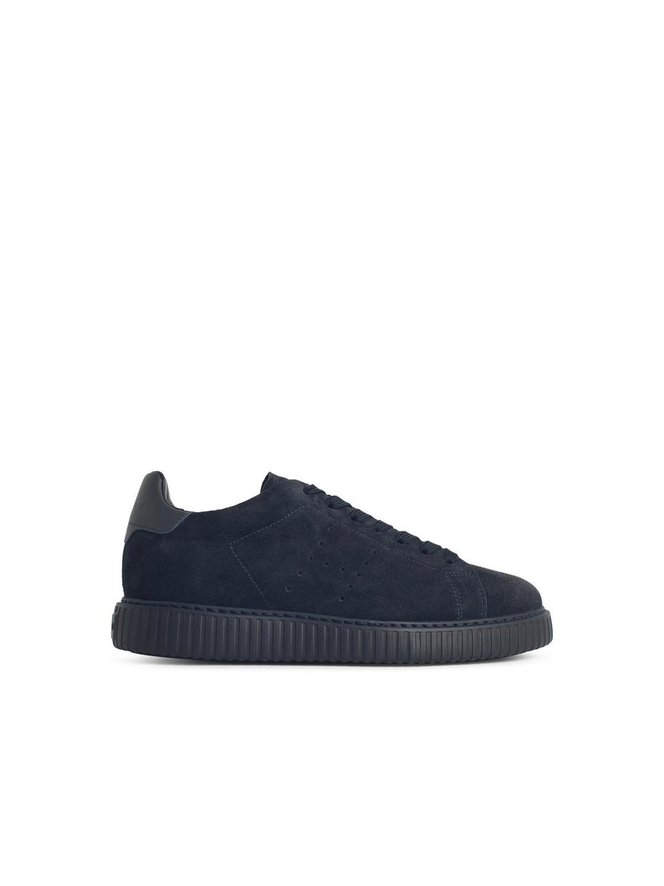HOGAN 'H Stripes' Blue Suede Sneakers Zwart