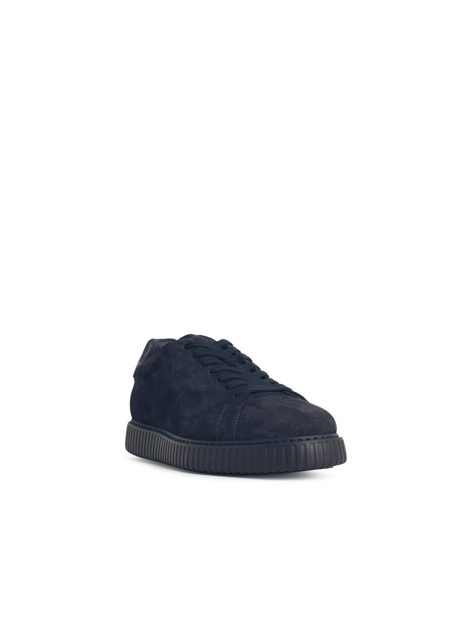 HOGAN 'H Stripes' Blue Suede Sneakers Zwart