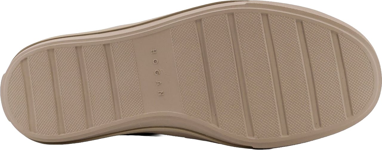 HOGAN Flat Shoes Grafite Chiaro Taupe