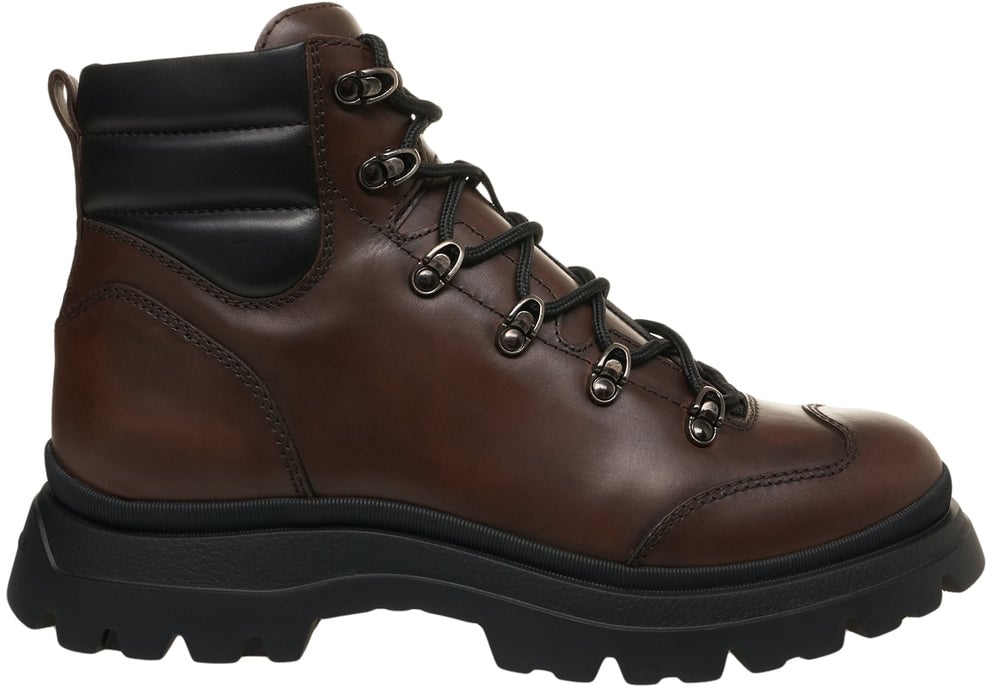 HOGAN Leather ankle boots Bruin