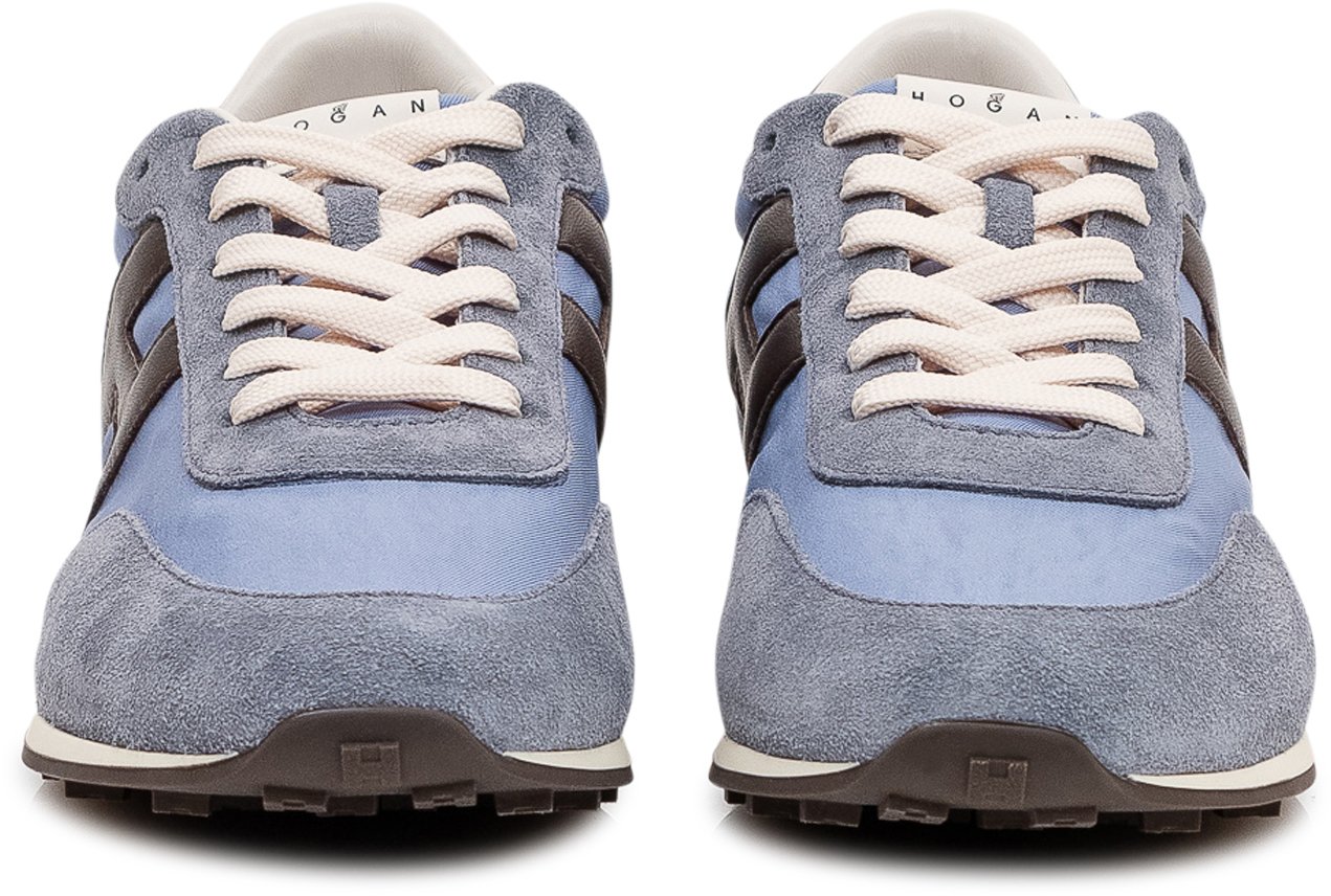 HOGAN Sneakers H699 con Inserti a Contrasto Blauw