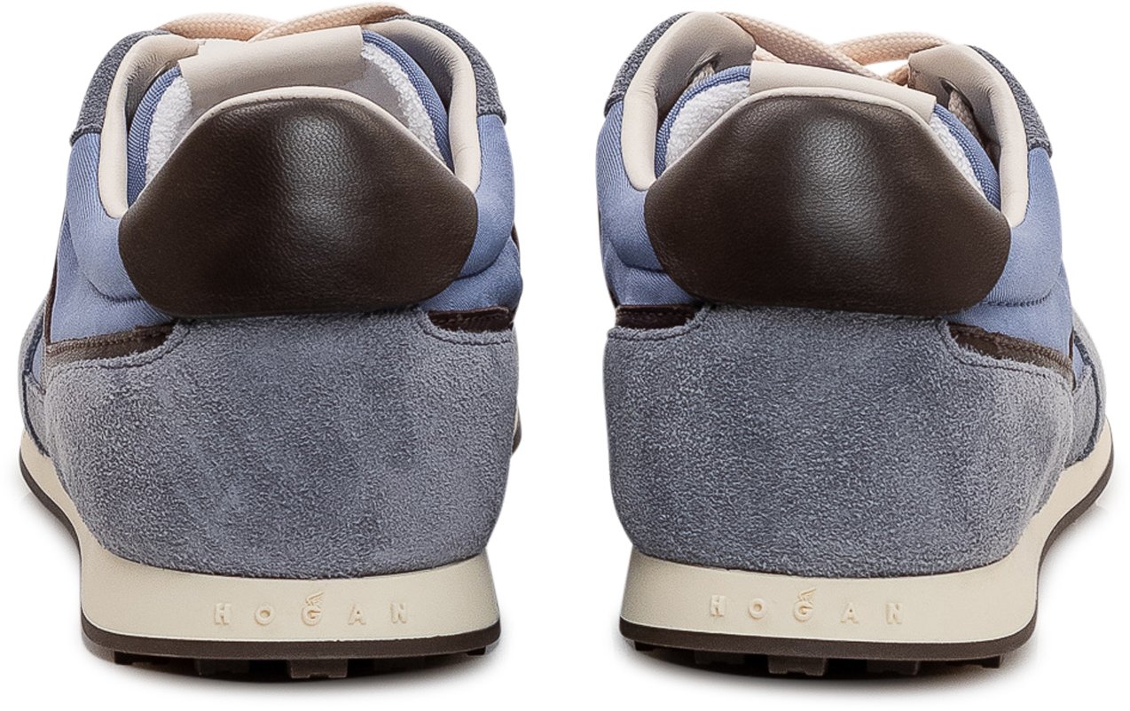 HOGAN Sneakers H699 con Inserti a Contrasto Blauw
