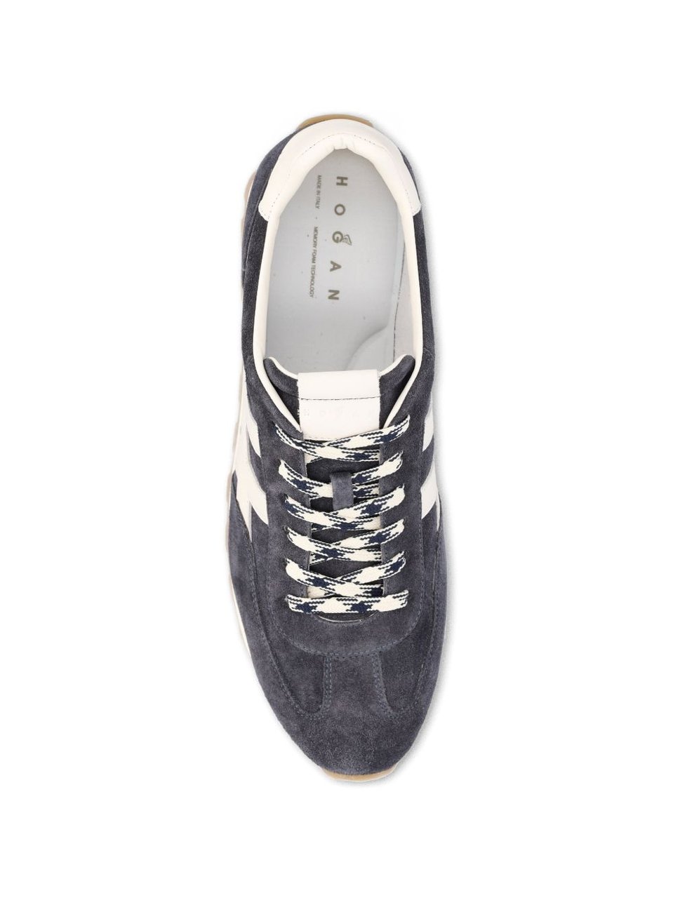 HOGAN Two-Tone Grey Suede Sneakers Grijs
