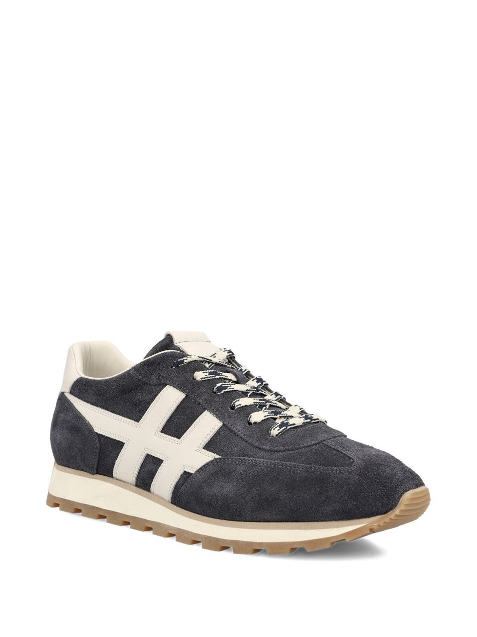 HOGAN Two-Tone Grey Suede Sneakers Grijs