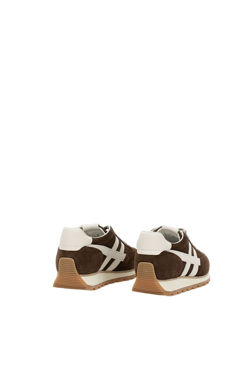 HOGAN Brown Sneakers With Smooth Finish And Sturdy Sole 86Er Suede Bruin