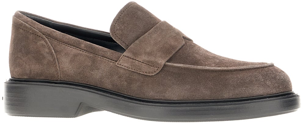 Hogan Brown suede loafers Bruin