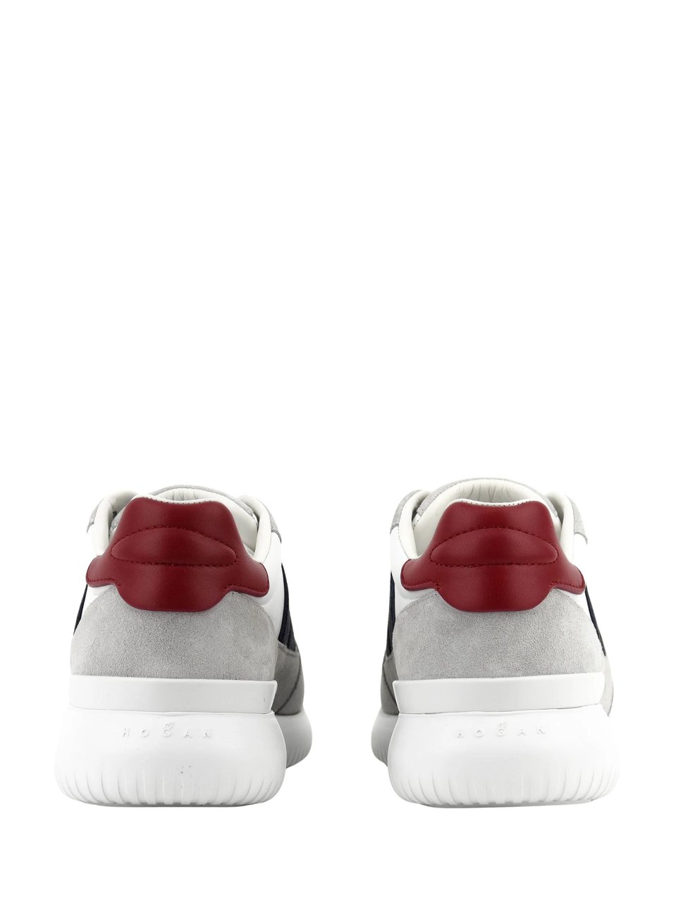 HOGAN Interaction 3 Suede Overlay Sneakers Grijs