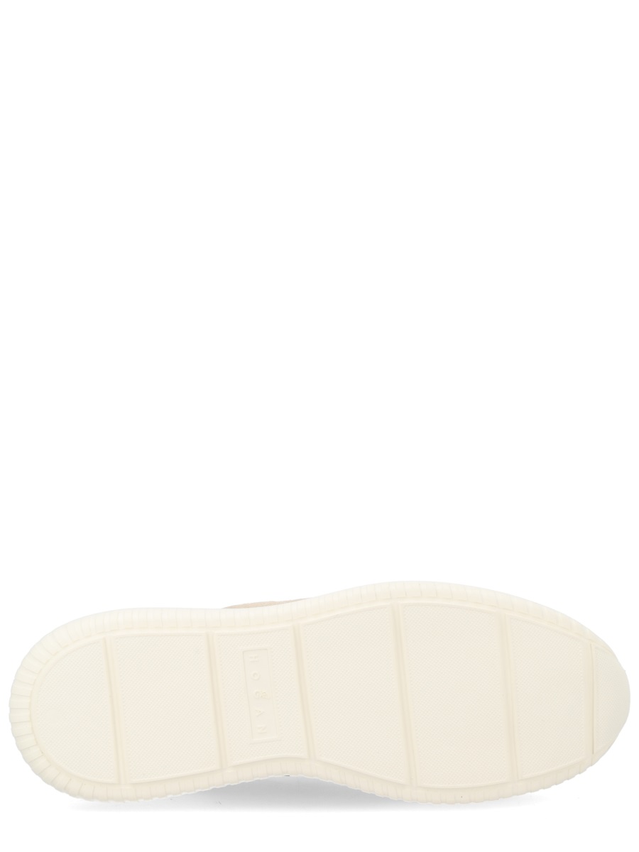 HOGAN Beige Suede Overlay Sneakers Neutraal