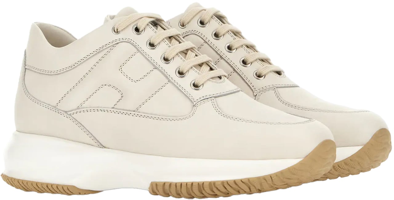 HOGAN Flat Shoes Yogurt Wit