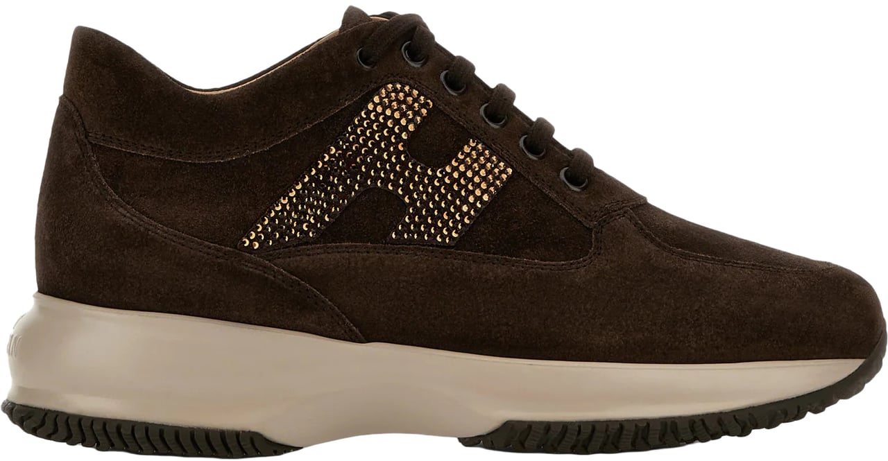 HOGAN Flat Shoes Coconut Choco Late Brown Bruin