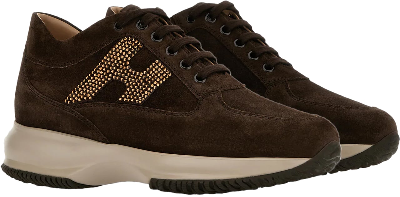 HOGAN Flat Shoes Coconut Choco Late Brown Bruin