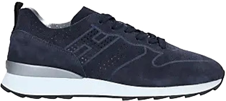 HOGAN Sneakers H261 in pelle blu Blauw