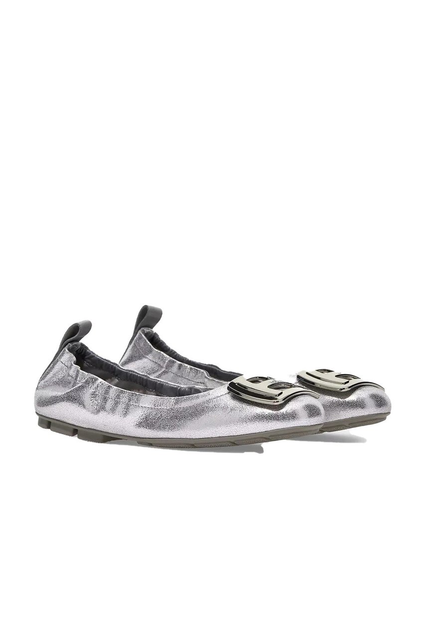 HOGAN Ballet Flats Silver Zilver