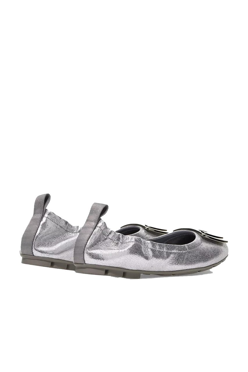 HOGAN Ballet Flats Silver Zilver