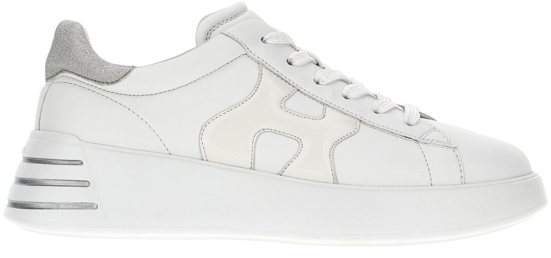 HOGAN HOGAN White nappa leather Rebel sneakers Wit