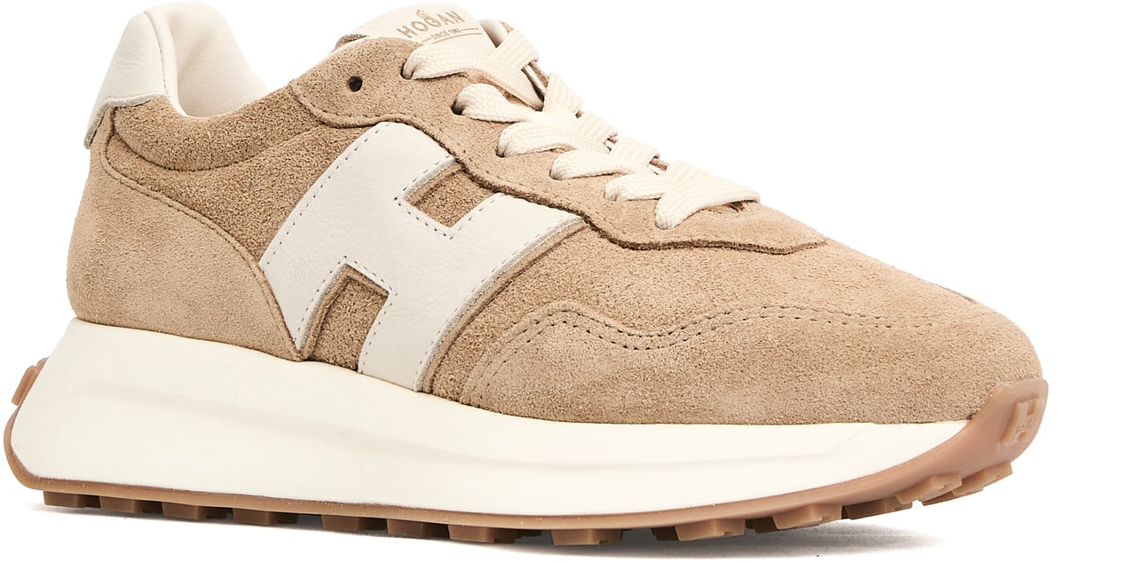 HOGAN Running Retrorun Camoscio Beige Beige