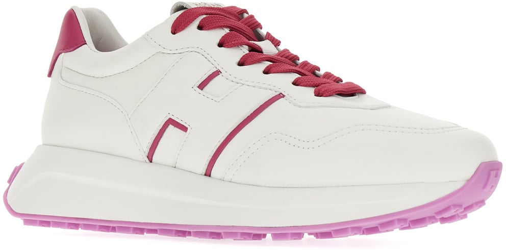 HOGAN HOGAN White leather H641 sneakers Wit