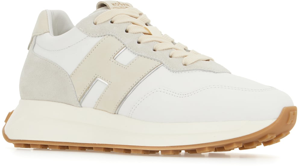 HOGAN HOGAN White leather H641 sneakers Wit
