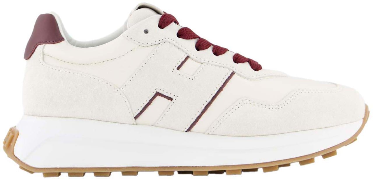 HOGAN Dames H641 Sneaker Wit/Bordo Wit
