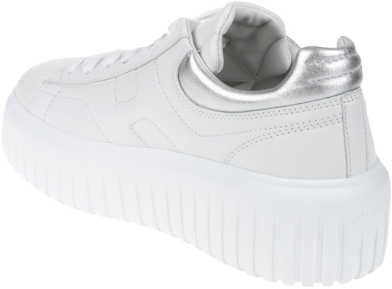 HOGAN Flat Shoes E Bianco Argento Wit