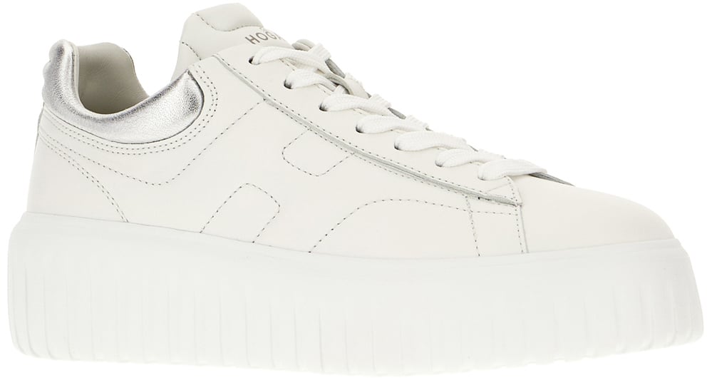 HOGAN HOGAN White nappa leather Rebel sneakers Wit