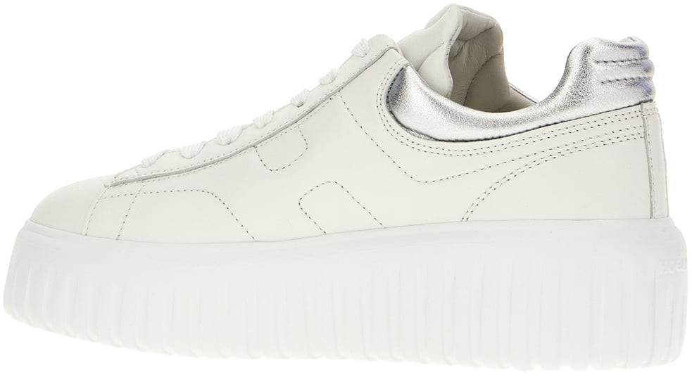 HOGAN HOGAN White nappa leather Rebel sneakers Wit