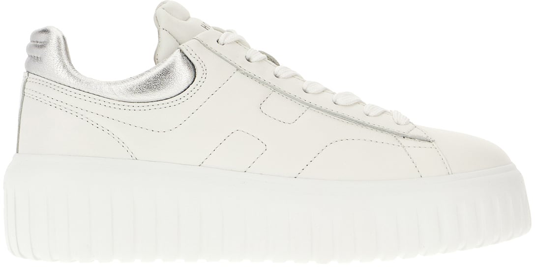 HOGAN HOGAN White nappa leather Rebel sneakers Wit