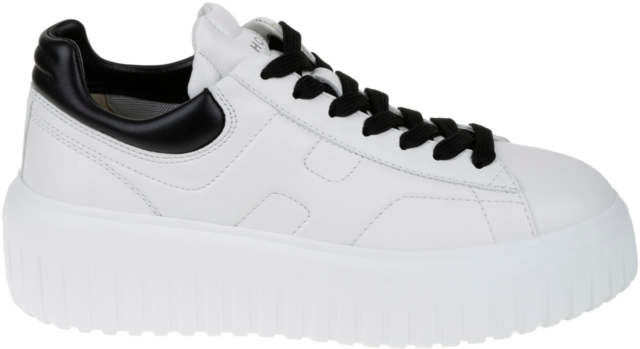 HOGAN Flat Shoes D Bianco Nero Zwart