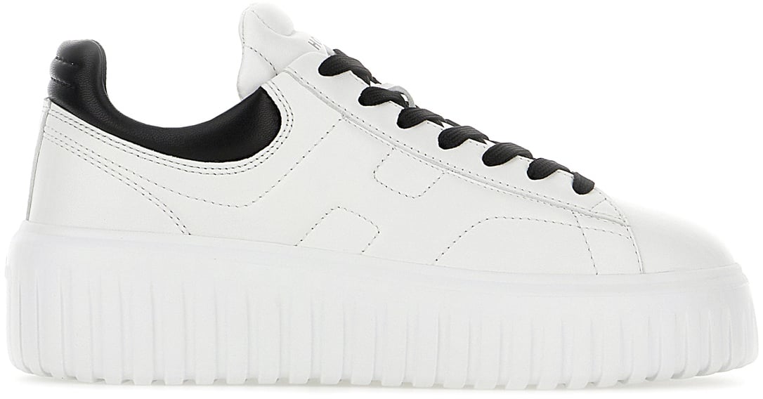 HOGAN HOGAN White nappa leather H-Stripes sneakers Wit