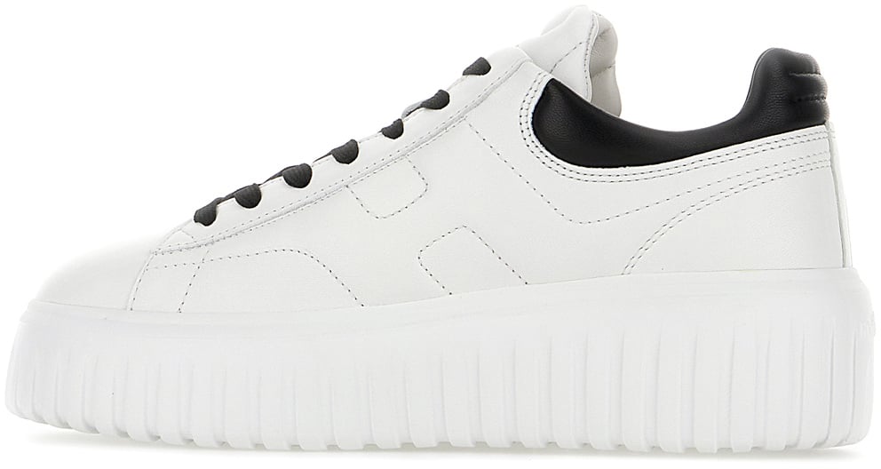HOGAN HOGAN White nappa leather H-Stripes sneakers Wit