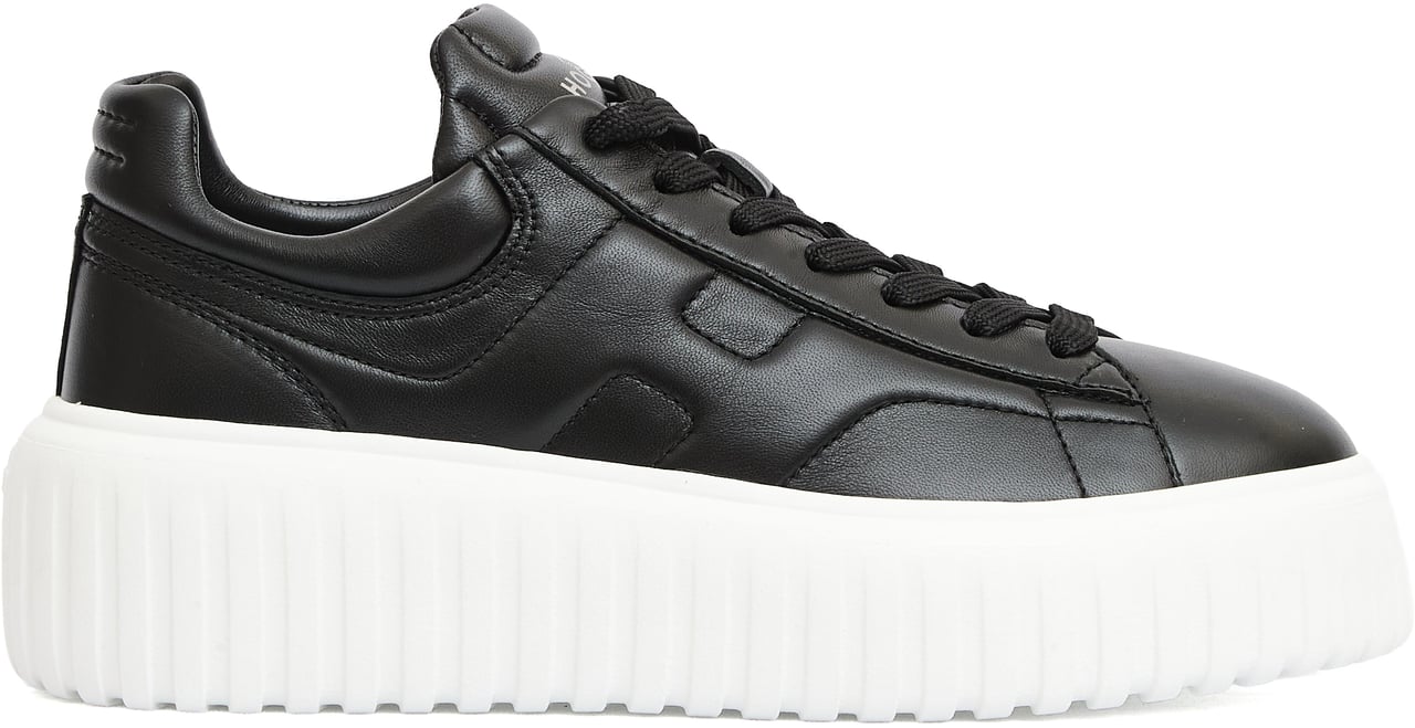 HOGAN Sneakers H Stripe Pelle Nero Zwart