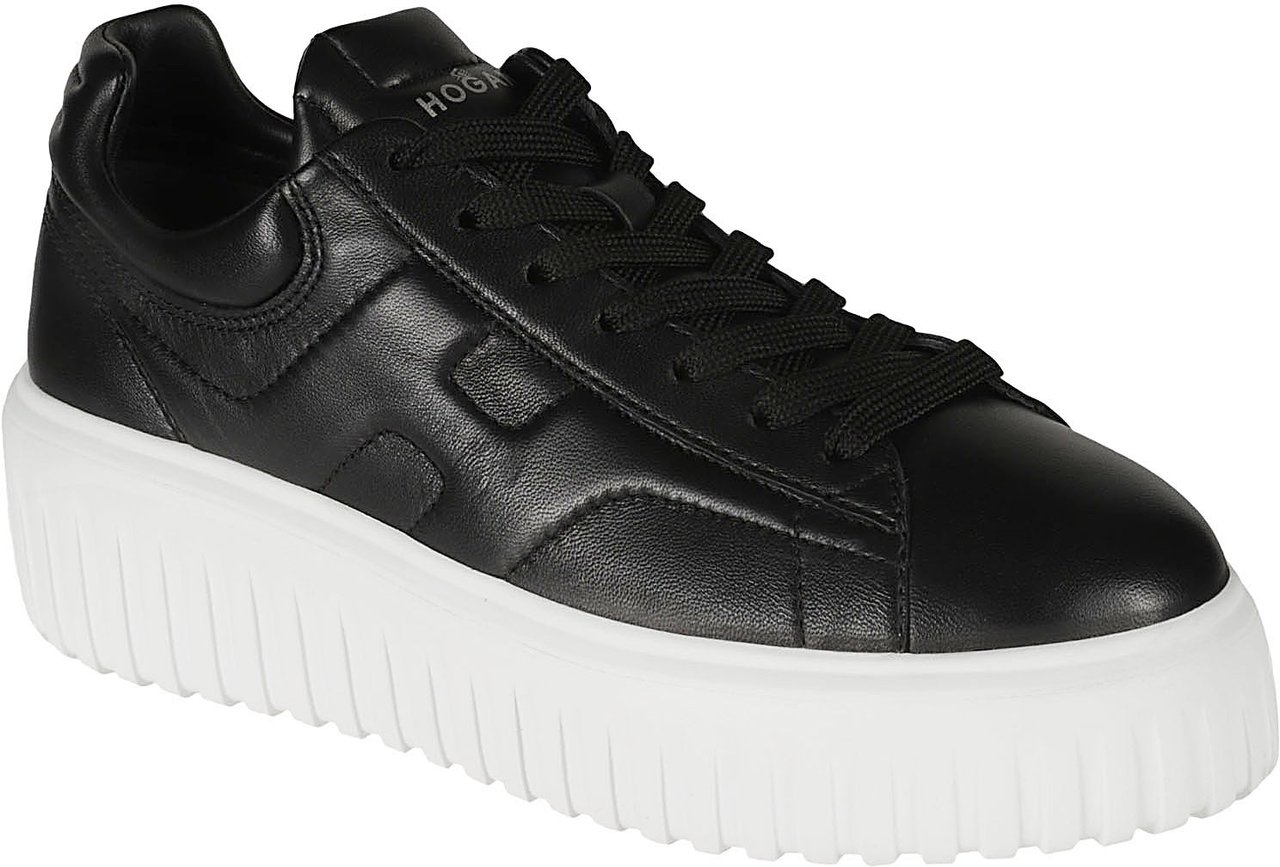 HOGAN H-stripes Sneakers Black Zwart