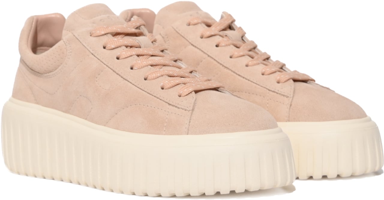 HOGAN Sneakers Pelle Scuro Roze